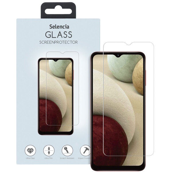 Selencia - Tempered Glass Screenprotector voor Samsung Galaxy A04(s) / A12 / A32 (5G) / A13 (5G/4G) - Transparent
