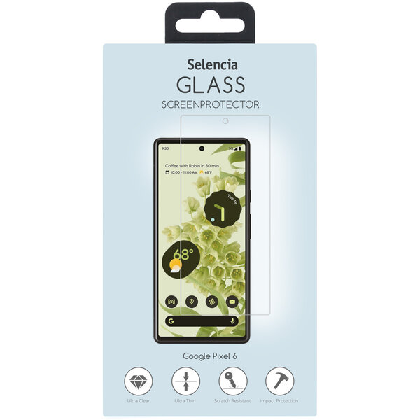 Selencia - Tempered Glass Screenprotector voor Google Pixel 6 - Transparent