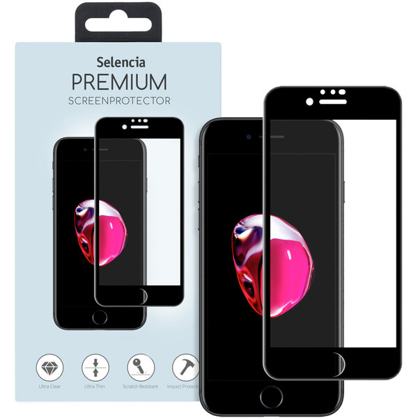 Selencia - Tempered Glass Premium Screenprotector voor Apple iPhone SE (2022 / 2020) - Transparent