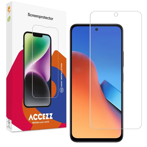 Accezz - Tempered Glass Screenprotector voor Xiaomi Redmi 12 - Transparent