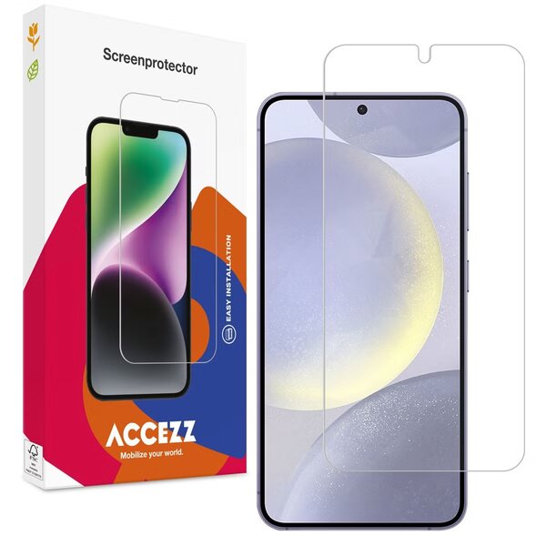 Accezz - Tempered Glass Screenprotector voor Samsung Galaxy S24 Plus / S25 Plus - Transparent