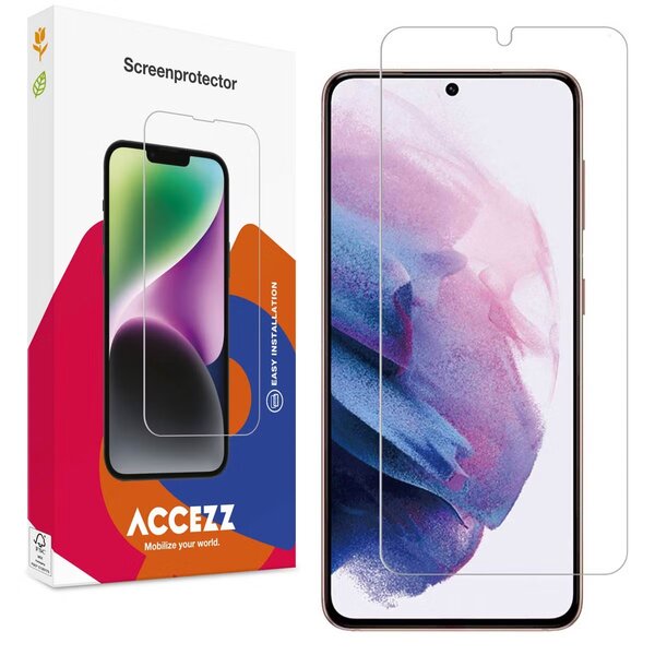 Accezz - Tempered Glass Screenprotector voor Samsung Galaxy S21 Plus - Transparent