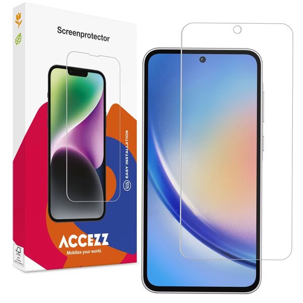 Accezz - Tempered Glass Screenprotector voor Samsung Galaxy A35 / A55 - Transparent