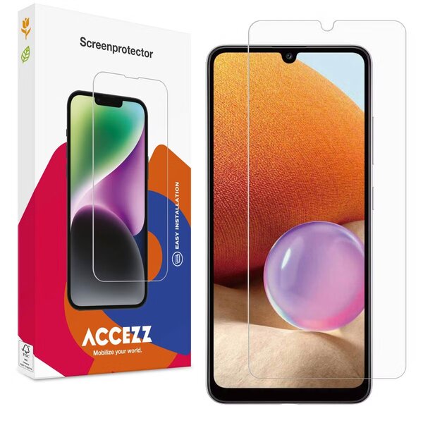 Accezz - Tempered Glass Screenprotector voor Samsung Galaxy A32 (4G) - Transparent