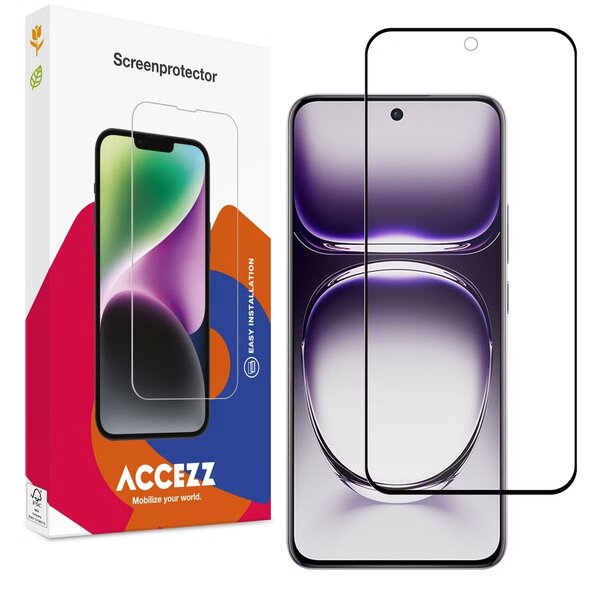 Accezz - Tempered Glass Screenprotector voor OPPO Reno 12 Pro - Transparent