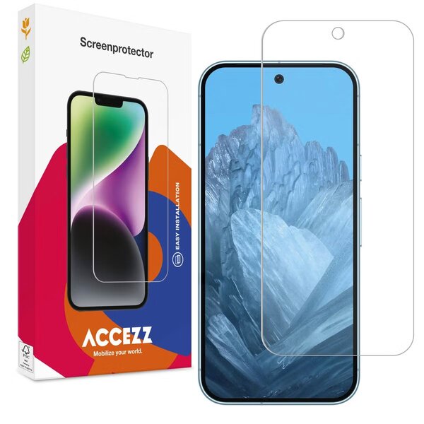 Accezz - Tempered Glass Screenprotector voor Google Pixel 9 / 9 Pro - Transparent