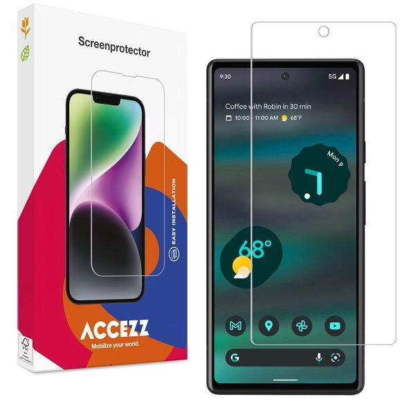 Accezz - Tempered Glass Screenprotector voor Google Pixel 6a - Transparent