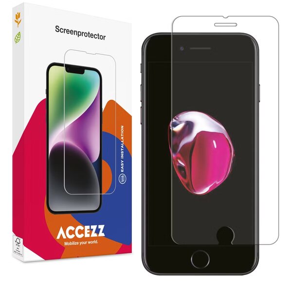 Accezz - Tempered Glass Screenprotector voor Apple iPhone 8 Plus / 7 Plus - Transparent