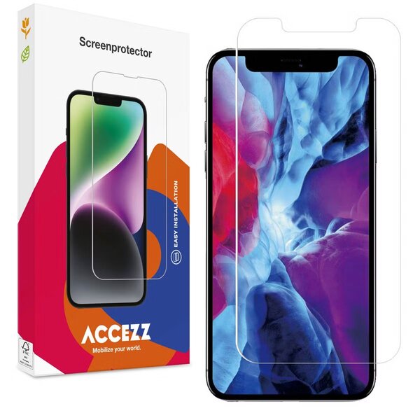 Accezz - Tempered Glass Screenprotector voor Apple iPhone 12 Pro Max - Transparent