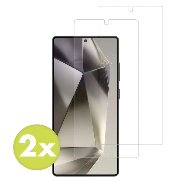 Accezz - Tempered Glass Screenprotector 2-pack voor Samsung Galaxy S25 Ultra - Transparent