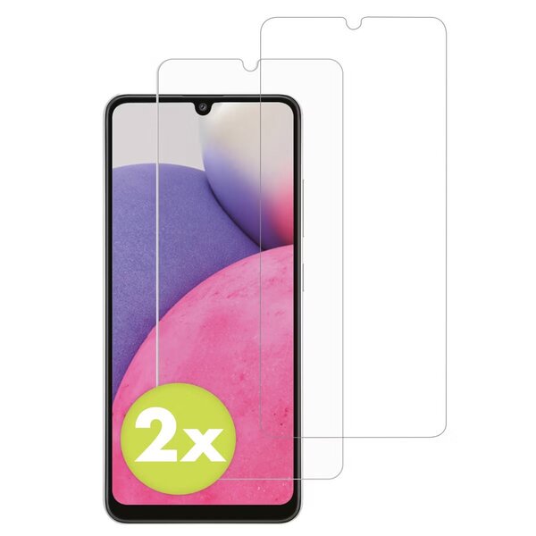 Accezz - Tempered Glass Screenprotector 2-pack voor Samsung Galaxy A33 - Transparent