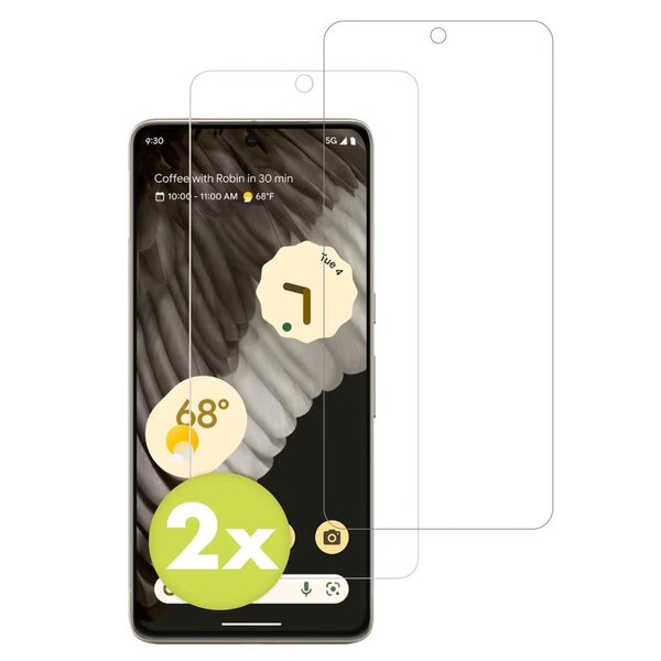 Accezz - Tempered Glass Screenprotector 2-pack voor Google Pixel 8 Pro - Transparent