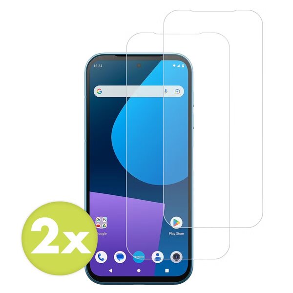 Accezz - Tempered Glass Screenprotector 2-pack voor Fairphone 5 - Transparent