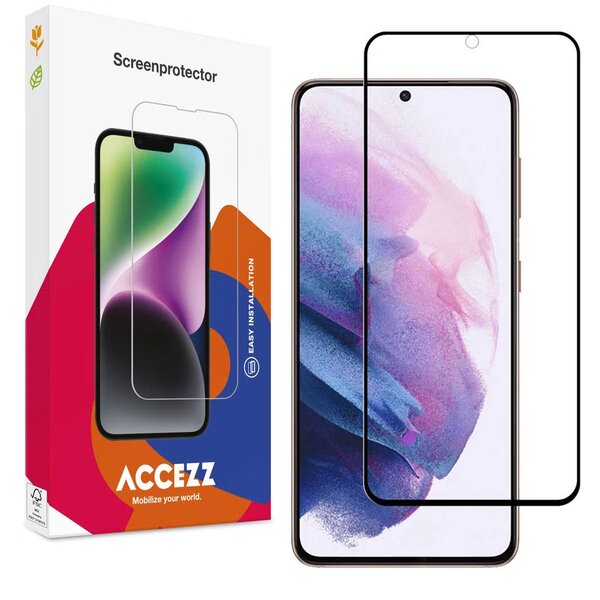 Accezz - Tempered Glass Full Cover Screenprotector voor Samsung Galaxy S22 Plus / S23 Plus - Transparent
