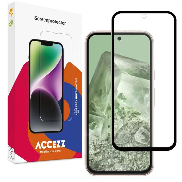 Accezz - Tempered Glass Full Cover Screenprotector voor Google Pixel 8a - Transparent