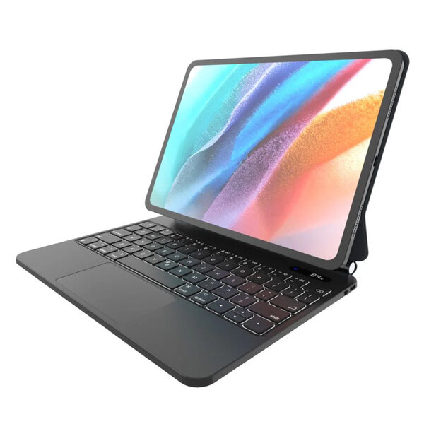 Fixed - Typee QWERTY keyboard case voor Apple iPad 11 (2025) 11 inch A16 / iPad 10 (2022) 10.9 inch - Black