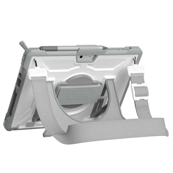 UAG - Plasma Healthcare backcover met strap en schouderband Microsoft Surface Go / Go 2 / Go 3 / Go 4 - White Grey