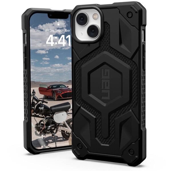 UAG - Monarch Backcover MagSafe voor Apple iPhone 14 Plus - Kevlar Black