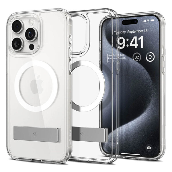 Spigen - Ultra Hybrid S MagSafe voor Apple iPhone 15 Pro - Transparent