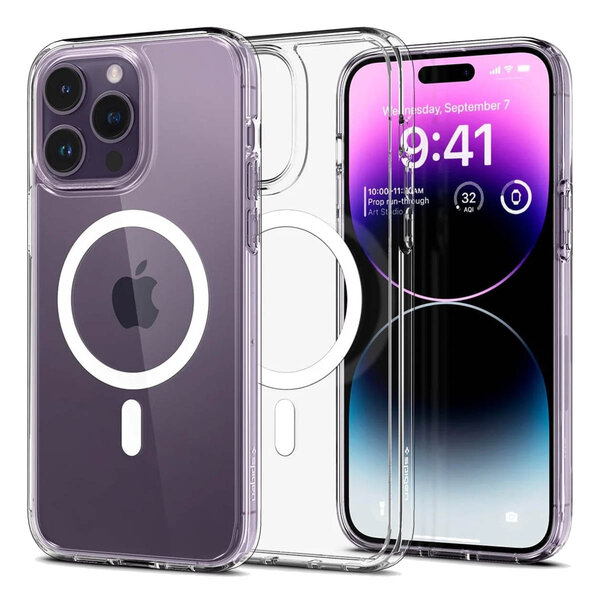 Spigen - Ultra Hybrid Backcover MagSafe voor Apple iPhone 14 Pro - White