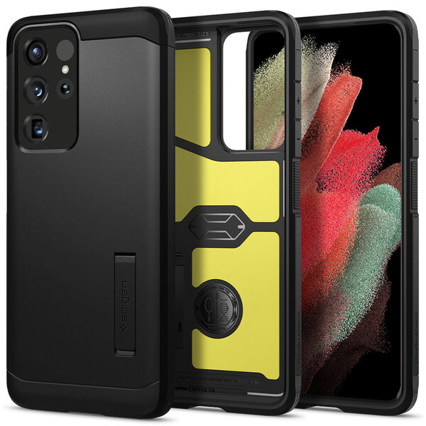 Spigen - Tough Armor Backcover voor Samsung Galaxy S21 Ultra - Black