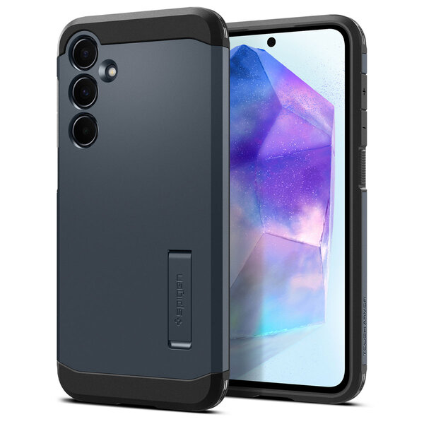 Spigen - Tough Armor Backcover voor Samsung Galaxy A55 - Metal Slate
