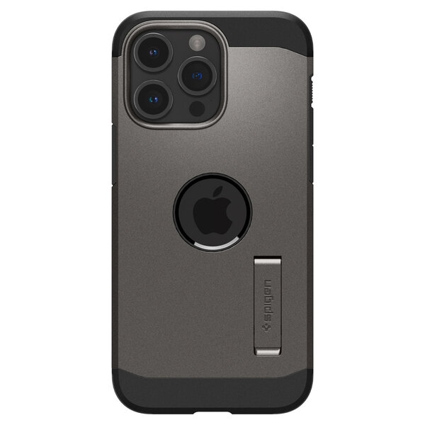 Spigen - Tough Armor Backcover MagSafe voor Apple iPhone 15 Pro - Gunmetal