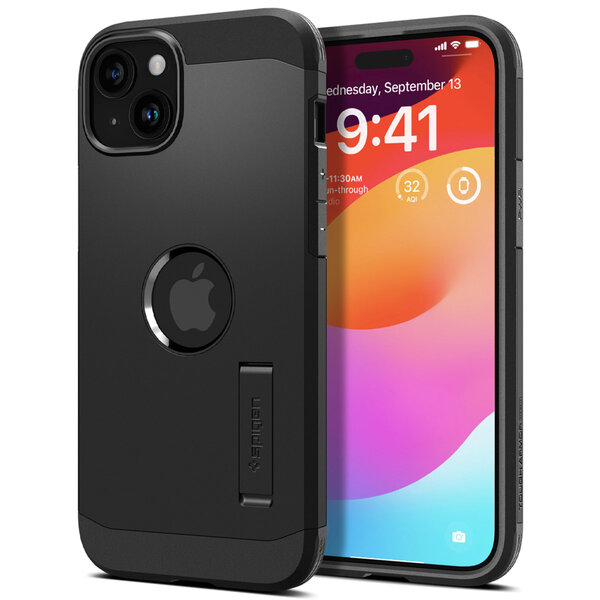 Spigen - Tough Armor Backcover MagSafe voor Apple iPhone 15 - Black
