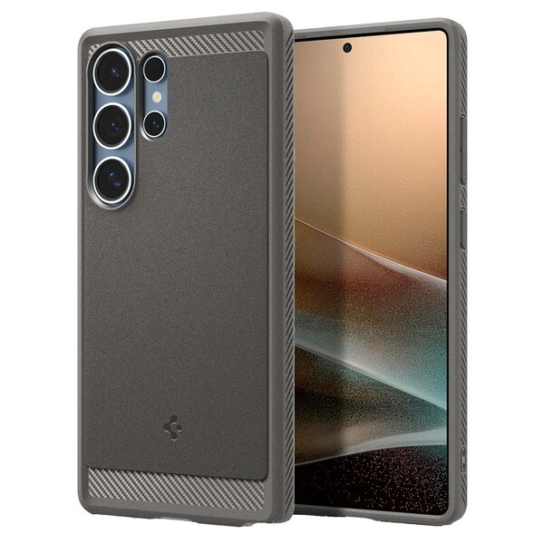 Spigen - Rugged Armor Backcover MagSafe voor Samsung Galaxy S25 Ultra - Marble Grey