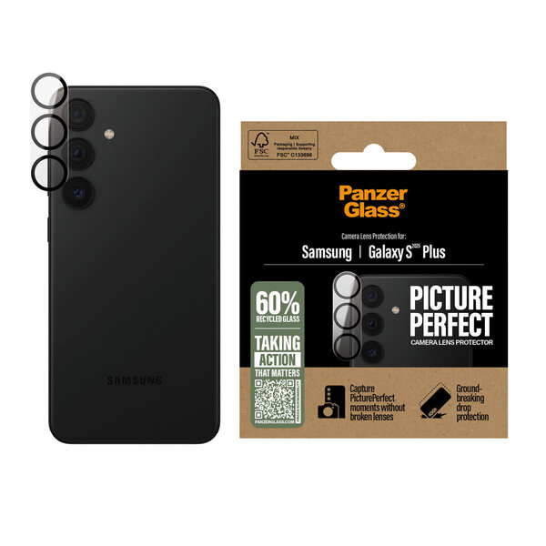 PanzerGlass - Camera Protector voor Samsung Galaxy S25 Plus - Transparent