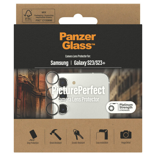 PanzerGlass - Camera Protector voor Samsung Galaxy S23 / S23 Plus - Transparent