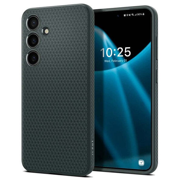 Spigen - Liquid Air Backcover voor Samsung Galaxy S24 - Abyss Green