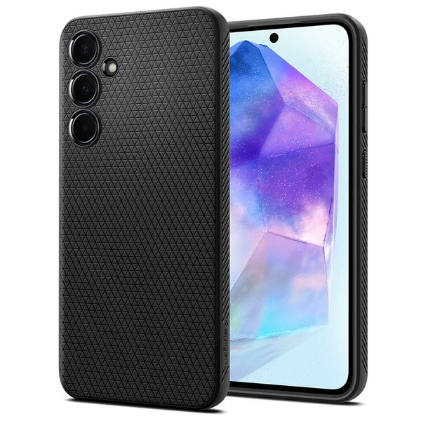Spigen - Liquid Air Backcover voor Samsung Galaxy A55 - Matte Black