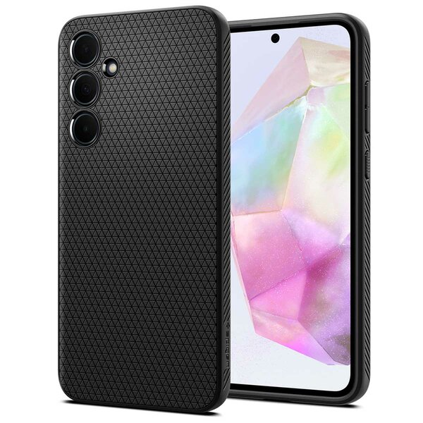 Spigen - Liquid Air Backcover voor Samsung Galaxy A35 - Matte Black