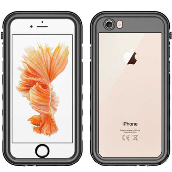 Redpepper - Dot Plus Waterproof Backcover voor Apple iPhone SE (2022 / 2020) / 8 / 7 / 6(s) - Black