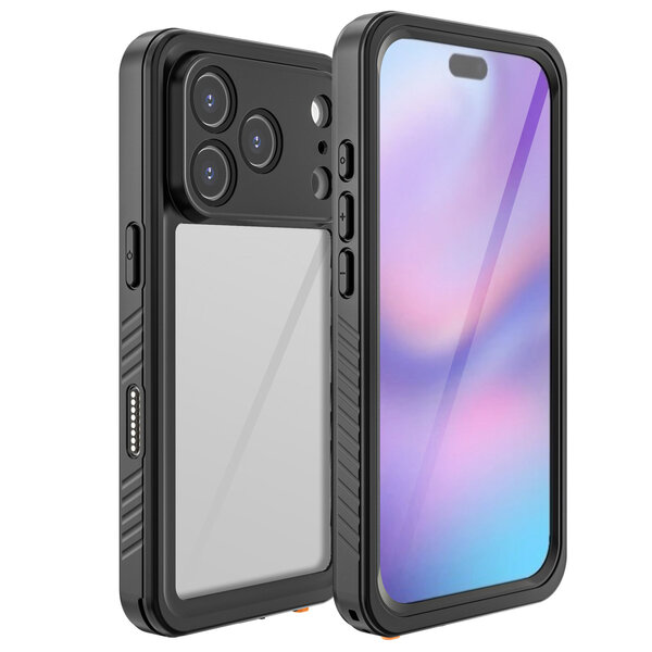 Redpepper - Dot Plus Waterproof Backcover voor Apple iPhone 17 Pro - Black