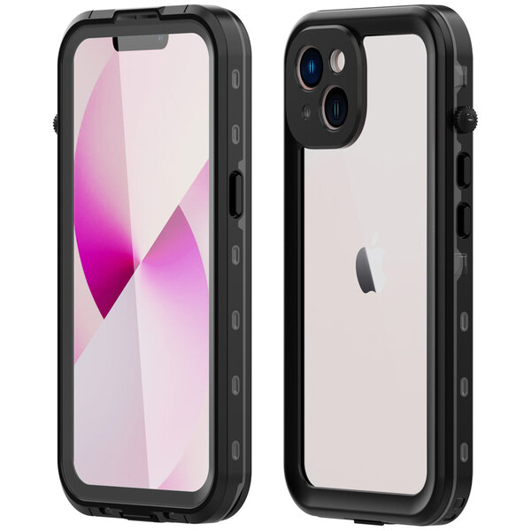 Redpepper - Dot Plus Waterproof Backcover voor Apple iPhone 14 - Black