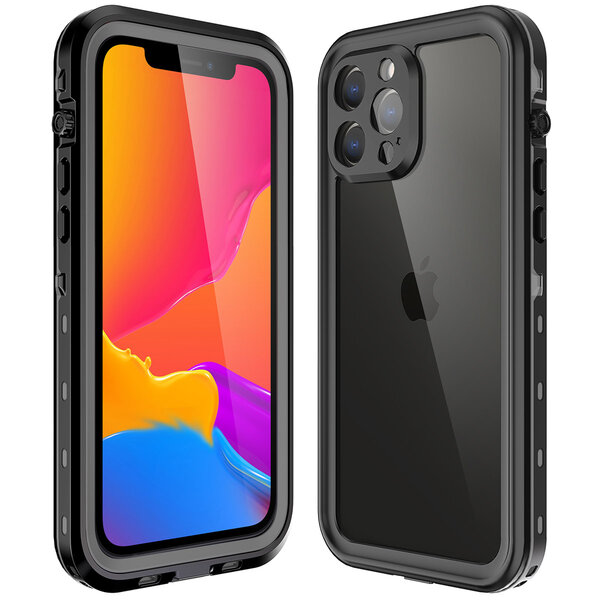 Redpepper - Dot Plus Waterproof Backcover voor Apple iPhone 13 Pro Max - Black