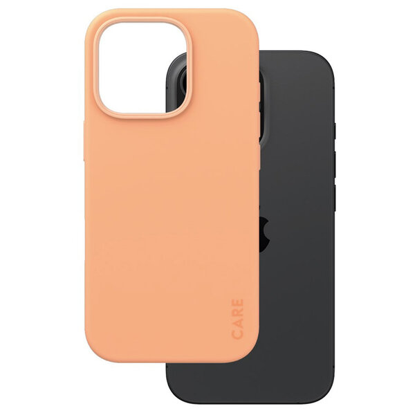 CARE by PanzerGlass - Fashion Backcover MagSafe voor Apple iPhone 16 Pro - Peachy