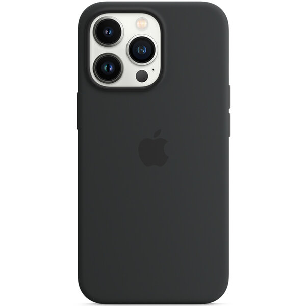 Apple - Silicone Backcover MagSafe voor Apple iPhone 13 Pro Max - Midnight
