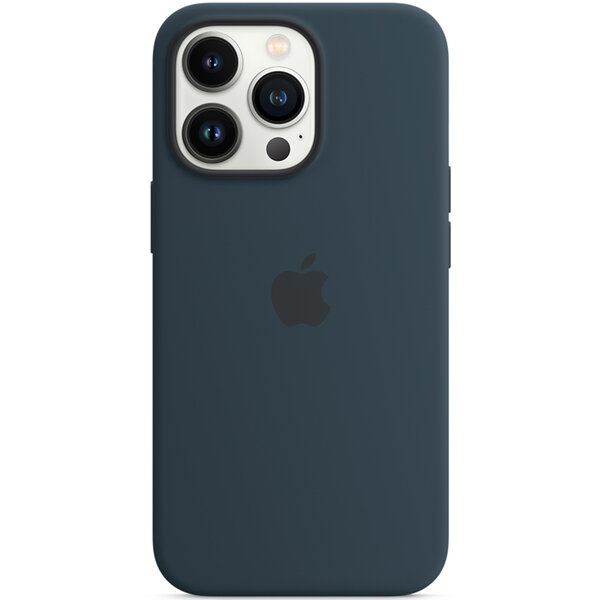 Apple - Silicone Backcover MagSafe voor Apple iPhone 13 Pro Max - Abyss Blue