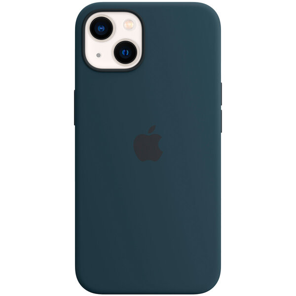 Apple - Silicone Backcover MagSafe voor Apple iPhone 13 - Abyss Blue