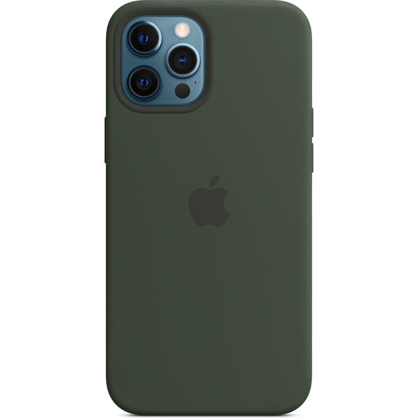 Apple - Silicone Backcover MagSafe voor Apple iPhone 12 Pro Max - Cypress Green