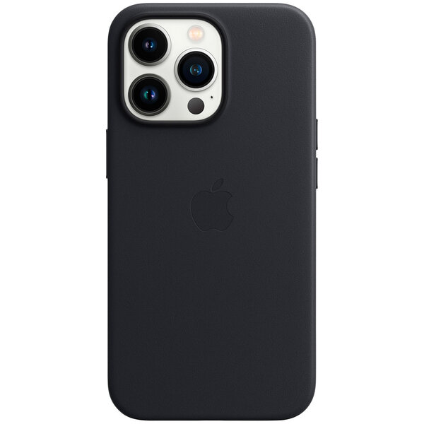 Apple - Leather Backcover MagSafe voor Apple iPhone 13 Pro - Midnight