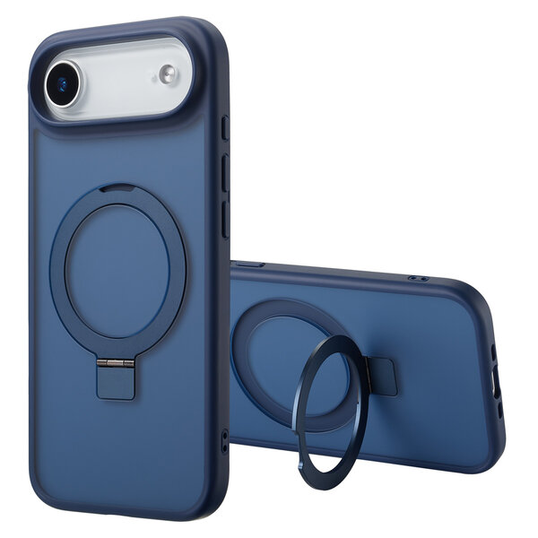 Accezz - Ring Stand Backcover met MagSafe voor Apple iPhone Air - Blue