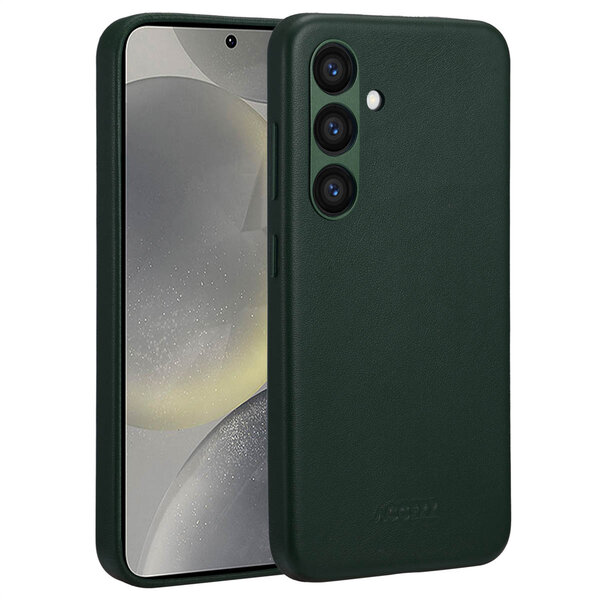 Accezz - MagSafe Leather Backcover voor Samsung Galaxy S24 - Cedar Green
