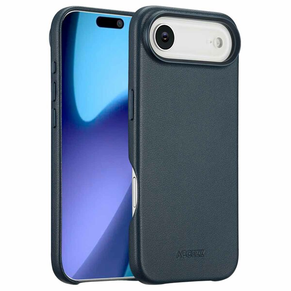 Accezz - MagSafe Leather Backcover voor Apple iPhone Air - Nightfall Blue