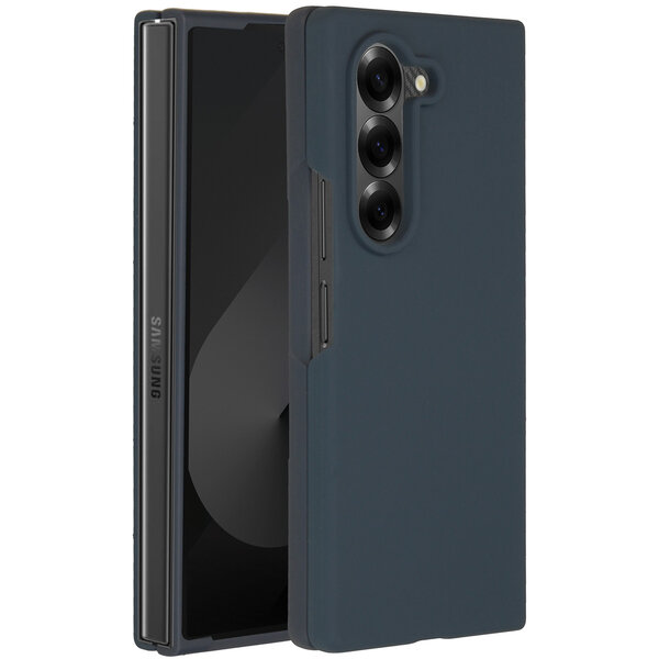 Accezz - Liquid Silicone Backcover voor Samsung Galaxy Z Fold 6 - Dark Blue
