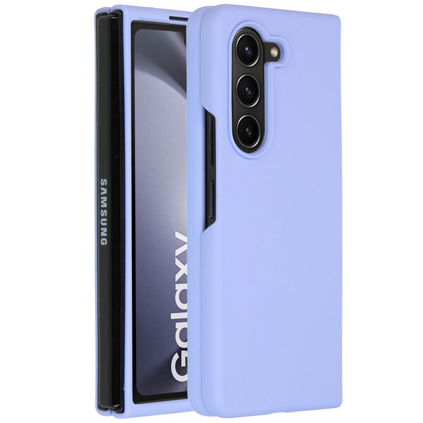 Accezz - Liquid Silicone Backcover voor Samsung Galaxy Z Fold 5 - Purple