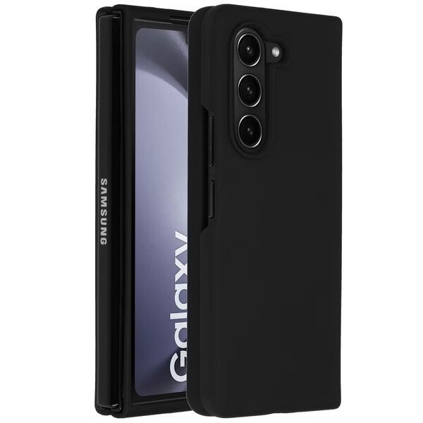 Accezz - Liquid Silicone Backcover voor Samsung Galaxy Z Fold 5 - Black
